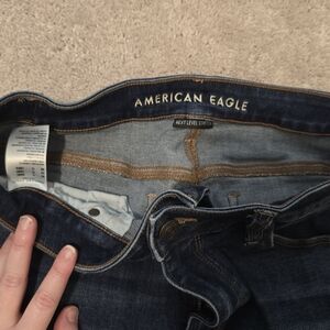 American Eagle Outfitters Women's Dark Blue Jeans